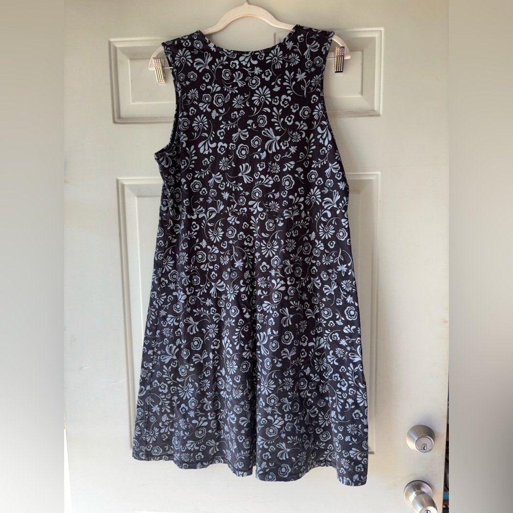 Fresh Produce navy floral sleeveless dress size M - Picture 3 of 4